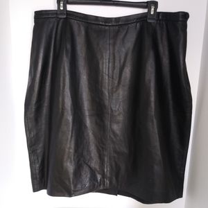 ELISABETH by Liz Claiborne (Petite) Leather Skirt